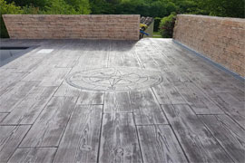 Terrasse en beton imprimé a Bordeaux