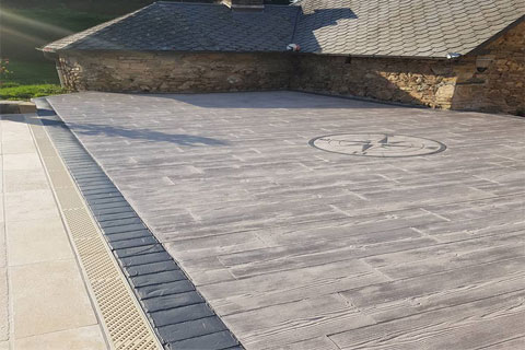 Béton imprimé en Le Mans